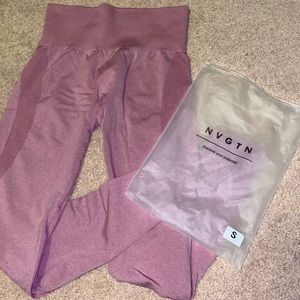 NVGTN Pink Contour Leggings Size Small